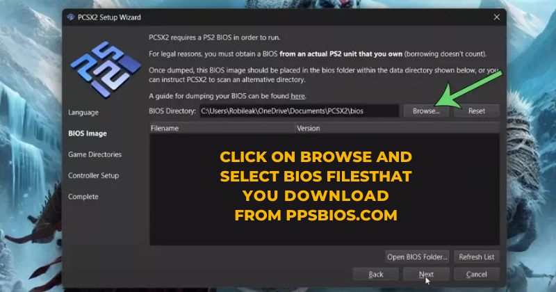 Play Your Games Select BIOS Files